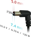 Akyga AK-ND-57 130 W, 5 mm, 6.7 A, 19.5 V