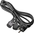 Akyga AK-PC-04A Podwójny 1.8m, czarny