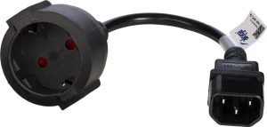 Akyga AK-PC-10A adapter IEC C14 CEE 7/4 250V/50Hz 15cm schuko