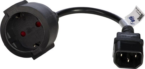 Akyga AK-PC-10A adapter IEC C14 CEE 7/4 250V/50Hz 15cm schuko