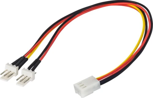 Akyga AK-CA-52 3-pin - 3-pin x2, 0.15m, Wielokolorowy