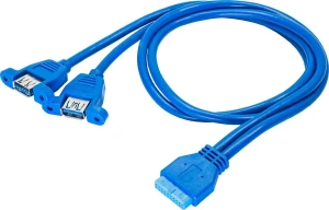 Akyga AK-CA-62 2x USB 3.0 A (f) / USB 3.0 19-pin header