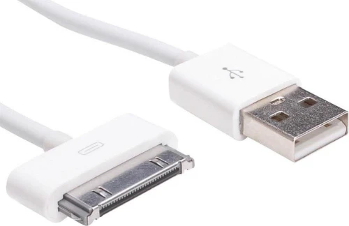 Akyga AK-USB-08 USB-A - Apple 30-Pin 1 m Biały
