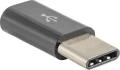 Akyga AK-AD-46 USB-C - microUSB Czarny