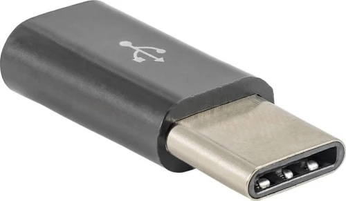 Akyga AK-AD-46 USB-C - microUSB Czarny