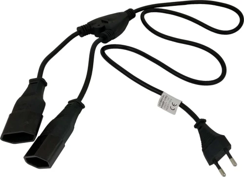 Akyga AK-RD-05A Y przedłużacz CEE 7/16 1.2m kolor czarny