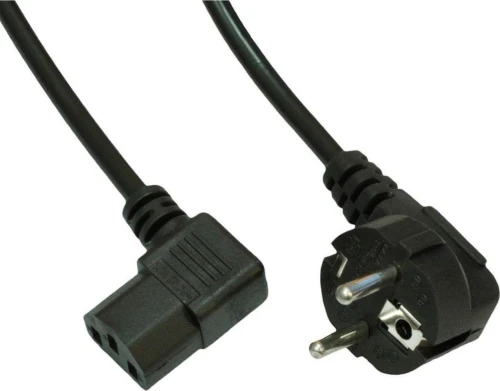 Akyga AK-PC-12A CEE 7/7 - IEC C13 kątowy 250V 10A 3m