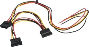 Akyga AK-SC-24 Molex - SATA x2, 0.4m, Wielokolorowy