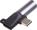Akyga AK-AD-62 USB-C - Jack 3.5mm + USB-C Czarny