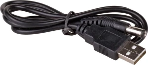 Akyga AK-DC-01 USB-A - DC 5.5 x 2.1 mm 0.8 m Czarny