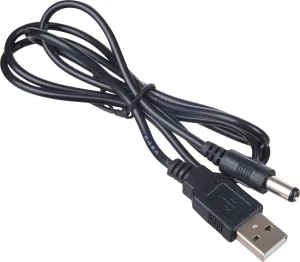 Akyga AK-DC-04 USB-A - DC 5.5 x 2.5 mm 0.8 m Czarny