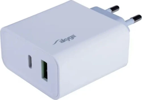 Akyga AK-CH-14 1x USB-A 1x USB-C 3 A