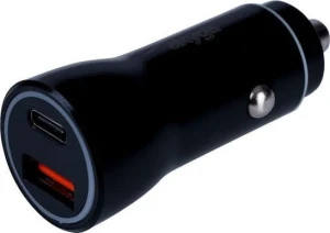 Akyga AK-CH-16 Car charger 12/24V  36W USB-A + USB-C PD Quick Charge 3.0 5-12V / 1.5-3A black