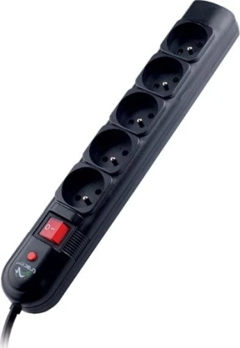 Tracer PowerGuard przeciwprzepięciowa 5 gniazd 1.8 m czarna