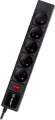 Tracer PowerGear przeciwprzepięciowa 5 gniazd 1.5 m czarna