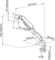 Art Uchwyt biurkowy na monitor 13" - 27" L-11GD