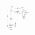 Art Uchwyt biurkowy na monitor 13" - 32" L-01X