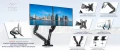 Art Uchwyt biurkowy na 2 monitory 13" - 27" L-16GD
