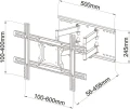 Art Uchwyt ścienny AR-87 40'' - 80''