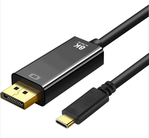 Art USB-C - DisplayPort 1.8 m Czarny