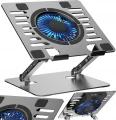Art ART P12 laptop stand aluminum 13/24/23 cm adjustable height+angle+vent+LED