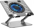 Art ART P12 laptop stand aluminum 13/24/23 cm adjustable height+angle+vent+LED