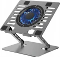 Art ART P12 laptop stand aluminum 13/24/23 cm adjustable height+angle+vent+LED