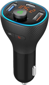 Art Transmiter samochodowy FM MP3 z funkcjš BT, USB LCD FM-73 QC3.0