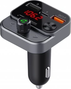 Art Transmiter samochodowy FM MP3 z funkcjš BT,USB LCD FM-84B QC3.0
