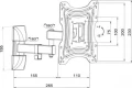 Art Uchwyt ścienny AR-83 10'' - 42''