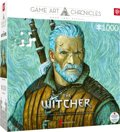 Good Loot Game Art Chronicles Puzzle: The Witcher Geralt & Vincent van Gogh 1000 elementów