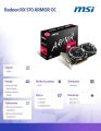 MSI Karta graficzna Radeon RX 570 ARMOR OC 4GB 256BIT HDMI/DVI/3DP