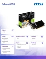 MSI Karta graficzna GeForce GT 710 1GB DDR3 64BIT DVI/VGA/HDMI