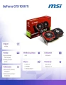 MSI Karta graficzna GeForce GTX 1050 TI Gaming X 4GB DDR5 128BIT DVI-D/HDMI/DP