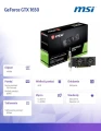 MSI Karta graficzna GeForce GTX 1650 4GT LP OC 4G 128BIT GDDR5 HDMI/DVI-D