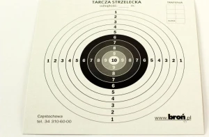 Tarcze papierowe 14x14 cm 100 szt. , 3.1414