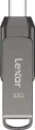 Pendrive Lexar | 2-in-1 Flash Drive | JumpDrive Dual Drive D400 | 32 GB | USB 3.1 | Grey