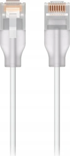 Ubiquiti UACC-Cable-Patch-EL-1M-W kabel sieciowy Półprzezroczysty, Biały Cat6