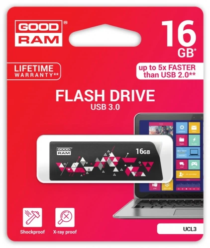 GOODRAM CL!CK  16GB USB 3.0 Black