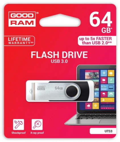 Pendrive GoodRam TWISTER 64GB USB3.0 Black