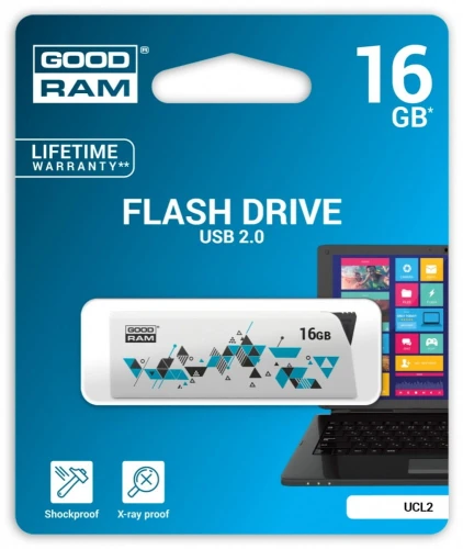 Pendrive GoodRam UCL2 16GB USB 2.0 White