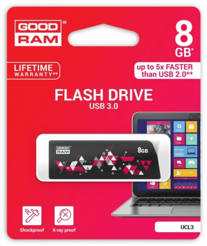 Pendrive GoodRam UCL3 8 GB USB 3.0 Black