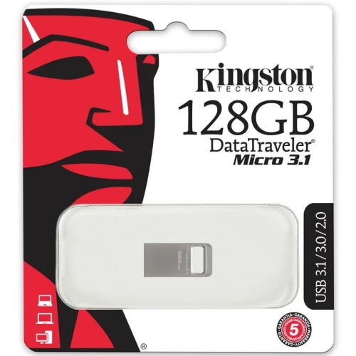 Pendrive Kingston DataTraveler Micro 3.1 128GB Silver