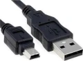 Akyga USB-A - miniUSB 1.8 m Czarny