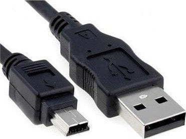 Akyga USB-A - miniUSB 1.8 m Czarny