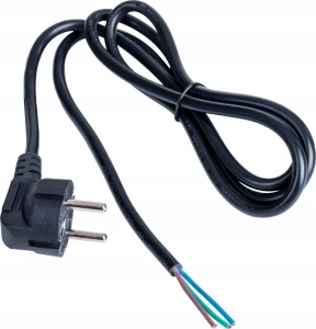Akyga AK-OT-01P kabel zasilające Czarny 1,5 m CEE7/7