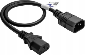 Akyga AK-PC-14A przedłużacz CCA IEC C13 / C14 0.5m