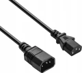 Akyga AK-PC-14A przedłużacz CCA IEC C13 / C14 0.5m