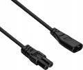 Akyga AK-RD-08A przedłużacz ósemka CCA IEC C7 / IEC C8 1.5m