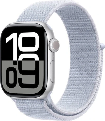 Apple Watch 10 GPS 46mm Silver Alu Sport Loop Niebieski